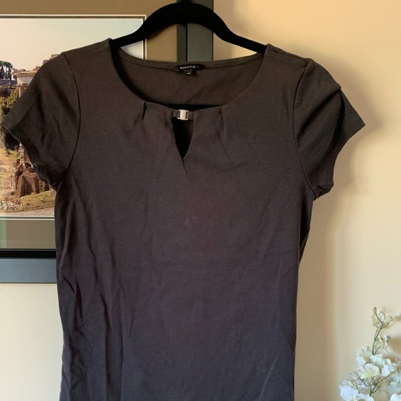 Jacob cut-out top - slate grey, size large - Picture 1 of 3
